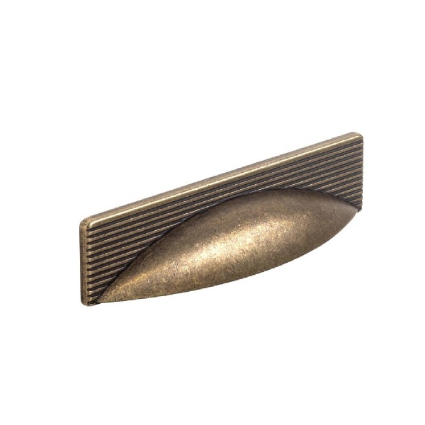 ALCHESTER FLUTED CUP Cupboard Handle - 96mm h/c size - 5 finishes (PWS H1179.96)