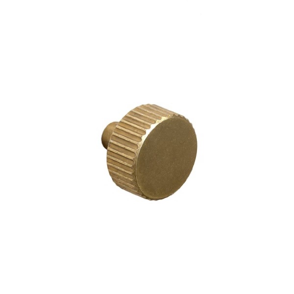 ARDEN FLUTED ROUND KNOB Cupboard Handle - 30mm diameter - 4 finishes (PWS K1138.30)