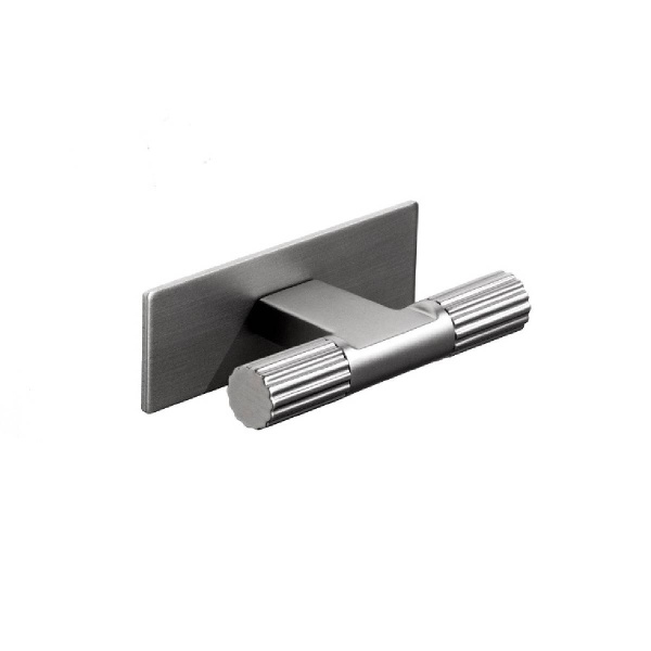 ARDEN FLUTED T KNOB c/w BACKPLATE Cupboard Handle - 70mm long - 4 finishes (PWS H1184.70496)