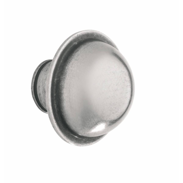 AVON KNOB Cupboard Handle - 49mm diameter - RAW PEWTER finish (PWS K643.49.PE)