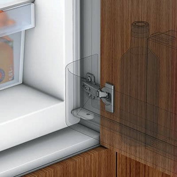 MODUL Slide-on REFRIGERATOR / APPLIANCE HINGE - 95 opening - OVERLAY  (BLUM91K9550)