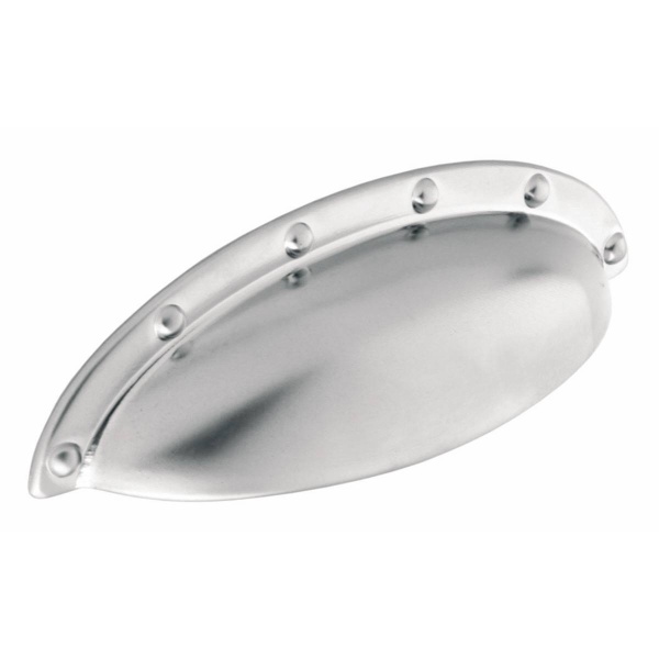 BELGRAVE FAUX RIVET CUP Cupboard Handle - 64mm h/c size - 4 finishes (PWS 8/952.B)