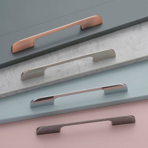 BEXLEY D Cupboard Handle - 2 sizes - 4 finishes (ECF FF12920/FF12960)