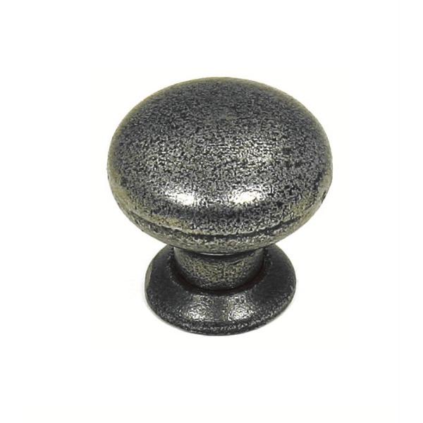 BOWBURN KNOB Cupboard Handle - 37mm diameter - ANTIQUE CAST IRON finish (PWS K375.35.CI)