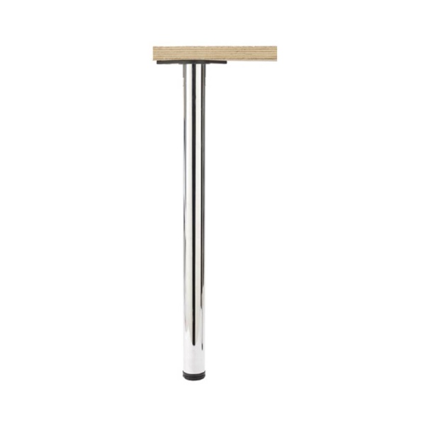 BREAKFAST BAR / TABLE LEGS 710mm & 870mm high - CHROME or BRUSHED NICKEL finish (ECF BB710 / BB870)