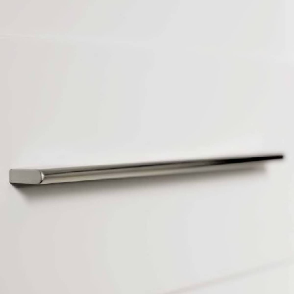 CHEADLE BLOCK PULL Cupboard Handle - 96mm h/c size - BRUSHED S/STEEL EFFECT finish (PWS KDH3000)