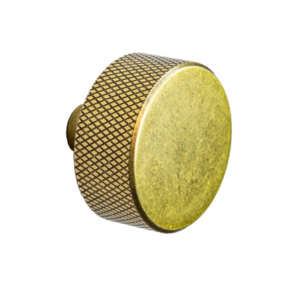 DIDSBURY KNURLED KNOB Cupboard Handle - 33mm diameter - 4 finishes (PWS K1120.33)