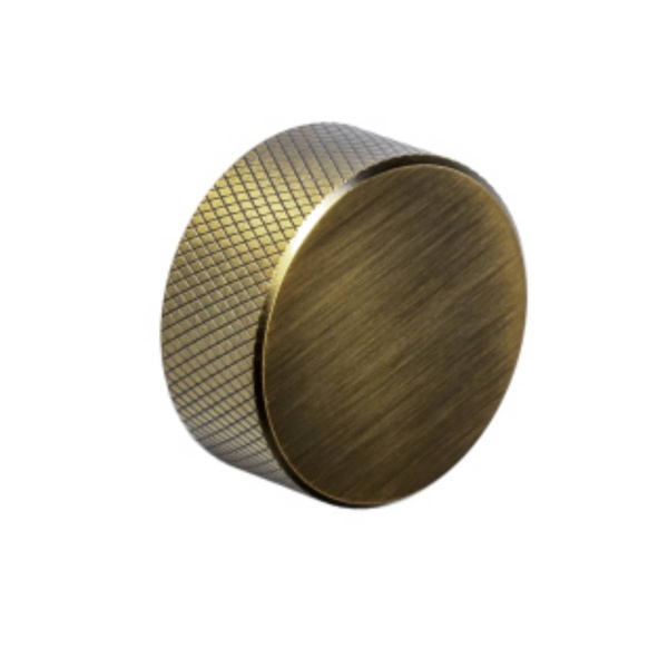 DIDSBURY KNURLED KNOB Cupboard Handle - 33mm diameter - 4 finishes (PWS K1120.33)