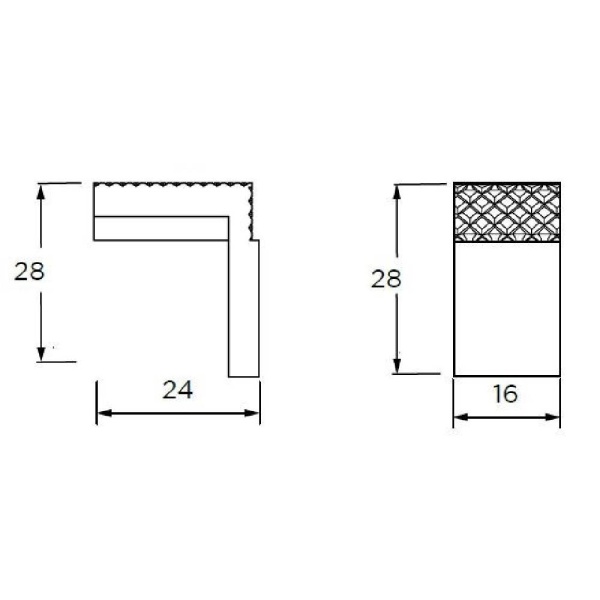 DUNSTON FINGER PULL Cupboard Handle - 28mm long - 3 finishes (PWS H1177.29)