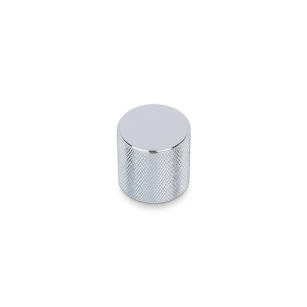 FENDER KNURLED Round Knob Cupboard Handle - 30mm dia/30mm long - 4 finishes  (ECF FF13930)