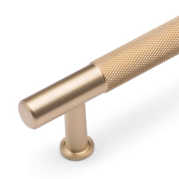 FENDER KNURLED T Bar Cupboard Handle - 2 sizes - 4 finishes (ECF FF13924/FF13960)