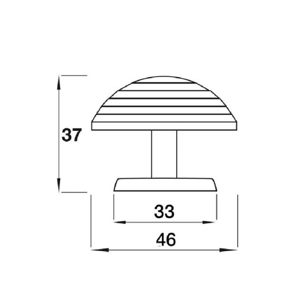 FINHAM KNOB Cupboard Handle - 46mm diameter - RAW PEWTER EFFECT finish (PWS K719.46.PE)