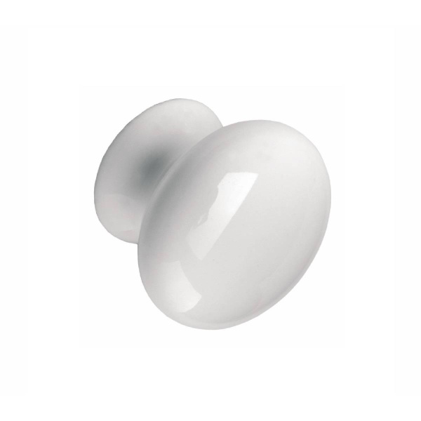 GATES CERAMIC PLAIN KNOB Cupboard Handle - 39mm diameter - 2 finishes (PWS SP7/39 & SP7/39CR)