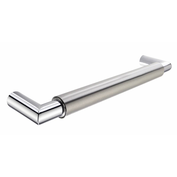 HENDON BAR Cupboard Handle - 4 sizes - BRUSHED S/STEEL EFFECT & CHROME finish (PWS H849 / H850 / H851 / H852)