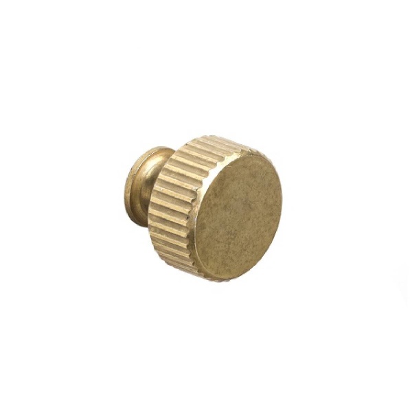 HENLEY FLUTED ROUND KNOB Cupboard Handle - 30mm diameter - 4 finishes (PWS K1137.30)