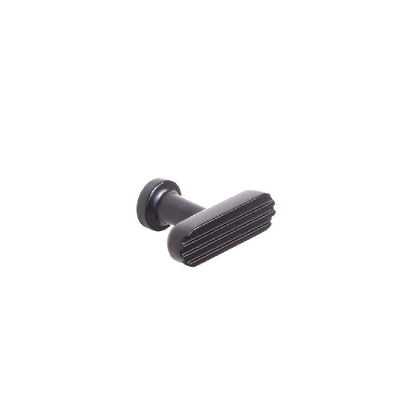 HENLEY FLUTED T KNOB Cupboard Handle - 38mm long - 4 finishes (PWS H1182.38)