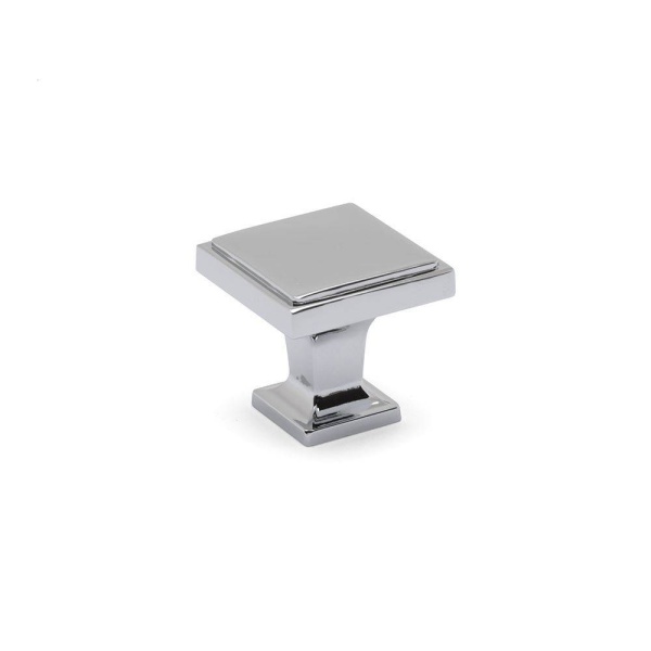 INES SQUARE KNOB Cupboard Handle - 29mm x 29mm - 4 finishes (ECF FF13400)