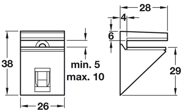 KALABRONE MINI Decorative Shelf Support / Brackets (PACK of 2) - 2 finishes (ECF SS14/SS15)