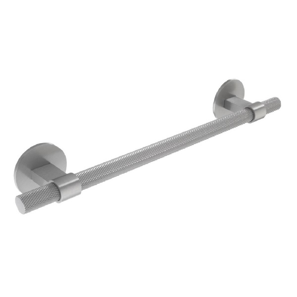 KNURLED T BAR c/w CIRCULAR BACKPLATES Cupboard Handle - 2 sizes - 3 finishes (PWS H1126.257 / H1126.448)