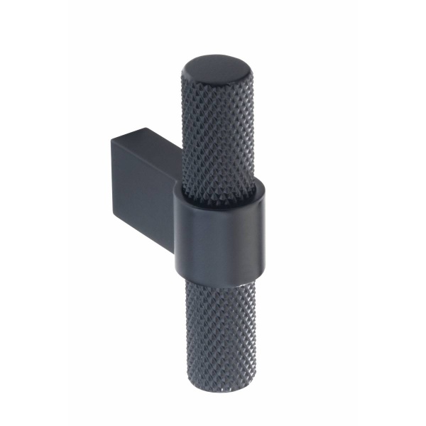 KNURLED T KNOB Cupboard Handle - 60mm long - 3 finishes (PWS H1125.35)