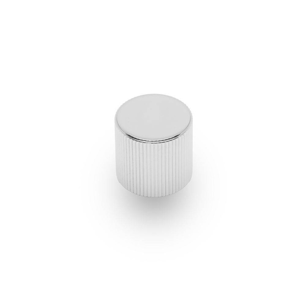 LINEA REEDED Round Knob Cupboard Handle - 30mm dia/30mm long - 4 finishes  (ECF FF13730)