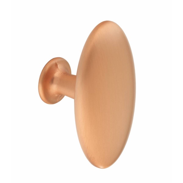 LYTHE OVAL KNOB Cupboard Handle - 64mm long - 3 finishes (PWS K1068.64)