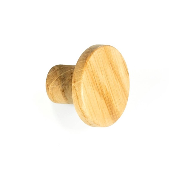 MALMO WOODEN ROUND KNOB Cupboard Handle - 30mm diameter - 4 finishes (PWS K1127.30)