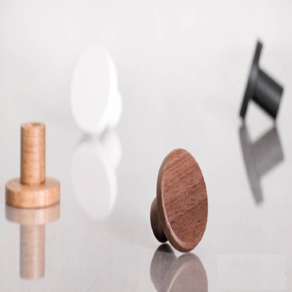 MALMO WOODEN ROUND KNOB Cupboard Handle - 30mm diameter - 4 finishes (PWS K1127.30)