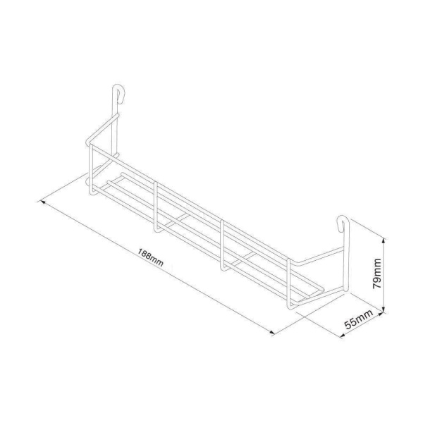 SPICE / JAR RACK - Single Tier in 3 door width sizes (ECF WWSR301 / SR401 / SR501)