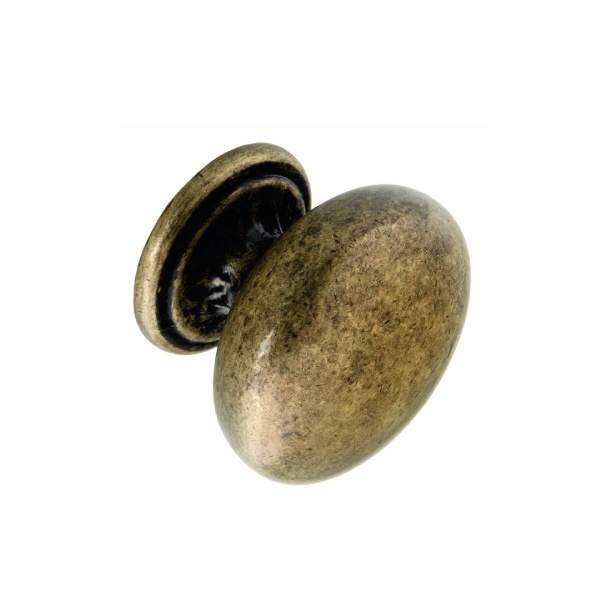 STIVICHALL KNOB Cupboard Handle - 33mm diameter - 2 finishes (PWS K266.33.AB / K265.33.PE)