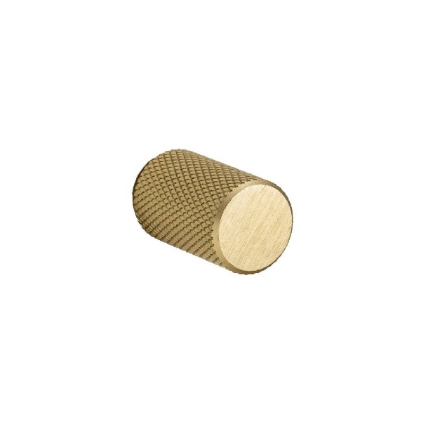 TARN KNURLED CYLINDER KNOB Cupboard Handle - 18mm diameter - 2 finishes (PWS K1132.18)