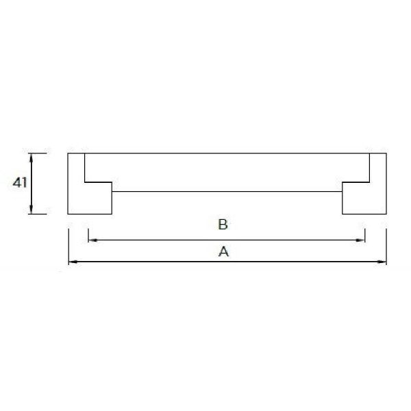 THORPE 22mm dia BAR Cupboard Handle - 2 sizes - BRUSHED S/STEEL EFFECT finish (PWS H196.SS/H197.SS)