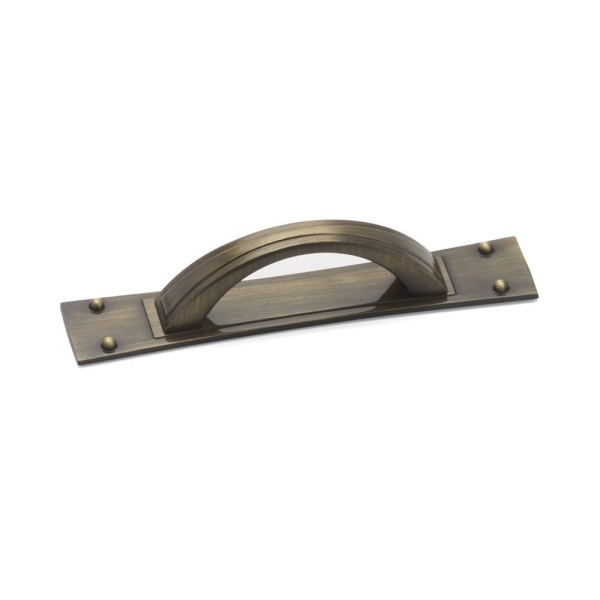 TITAN D & Backplate Cupboard Handle - 2 sizes - 2 finishes (ECF FF72264/FF72296)