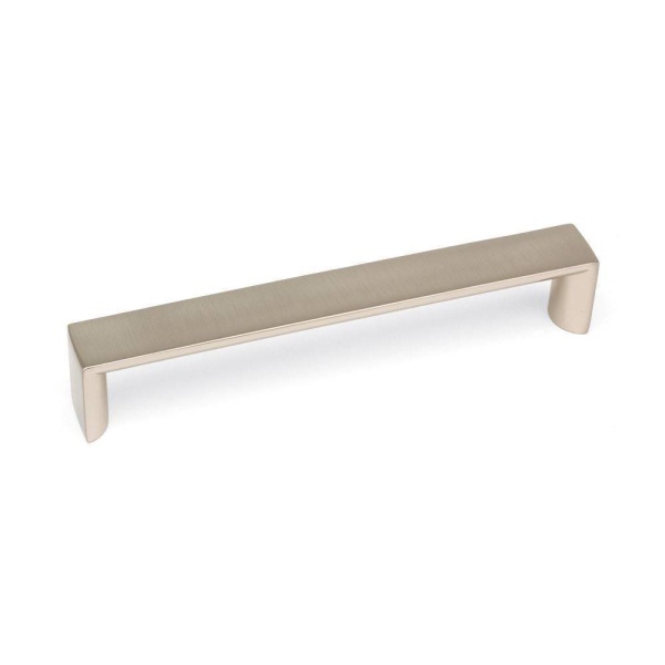 TRAFALGAR SQUARE D Cupboard Handle - 160mm h/c size - BRUSHED NICKEL finish (ECF FF70360)