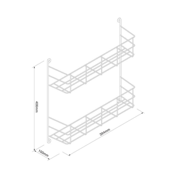 DEEP SPICE / JAR RACKS (PK5) - 2-Tier to suit 500mm wide cabinet door (ECF WWSYM2)