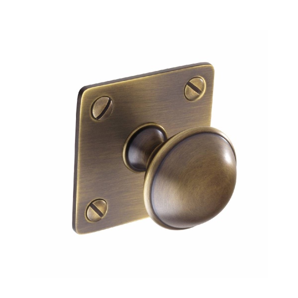 WELLINGTON ROUND KNOB on BACKPLATE Cupboard Handle - 32mm diameter - 3 finishes (PWS K1075.32)