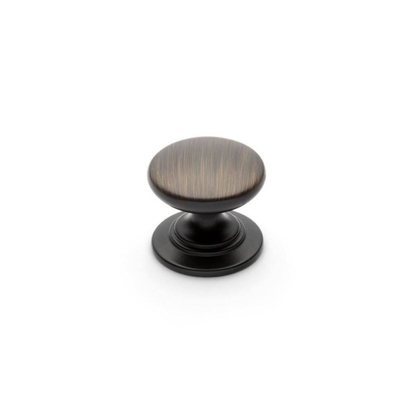 WINDSOR ROUND KNOB Cupboard Handle - 32mm or 38mm diameter - 8 finishes (ECF FF11300/FF11332)