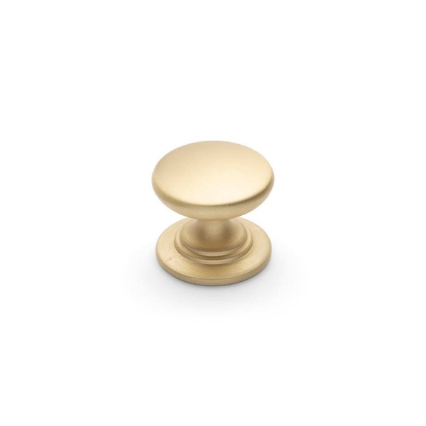 WINDSOR ROUND KNOB Cupboard Handle - 32mm or 38mm diameter - 8 finishes (ECF FF11300/FF11332)