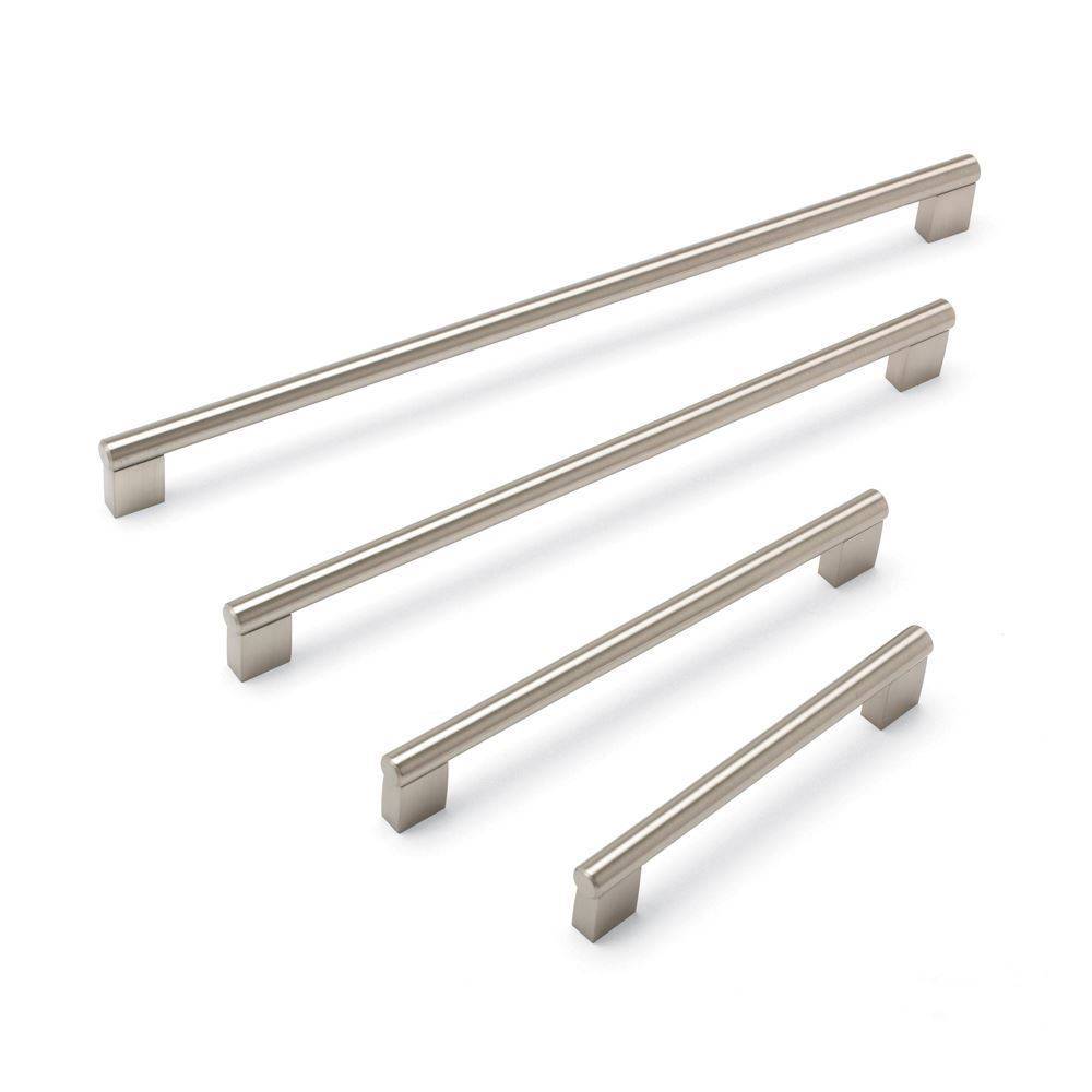 ARIES Bar Cupboard Handle - 6 sizes - BRUSHED NICKEL finish (ECF FF743**)