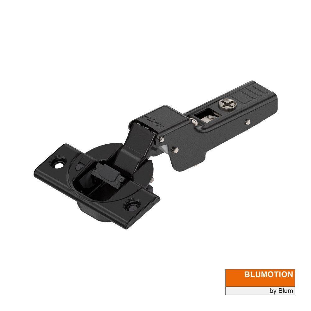 CLIP Top HINGE with BLUMOTION - Onyx Black finish - 110 opening - DUAL Application (BLUM71B3650OB)