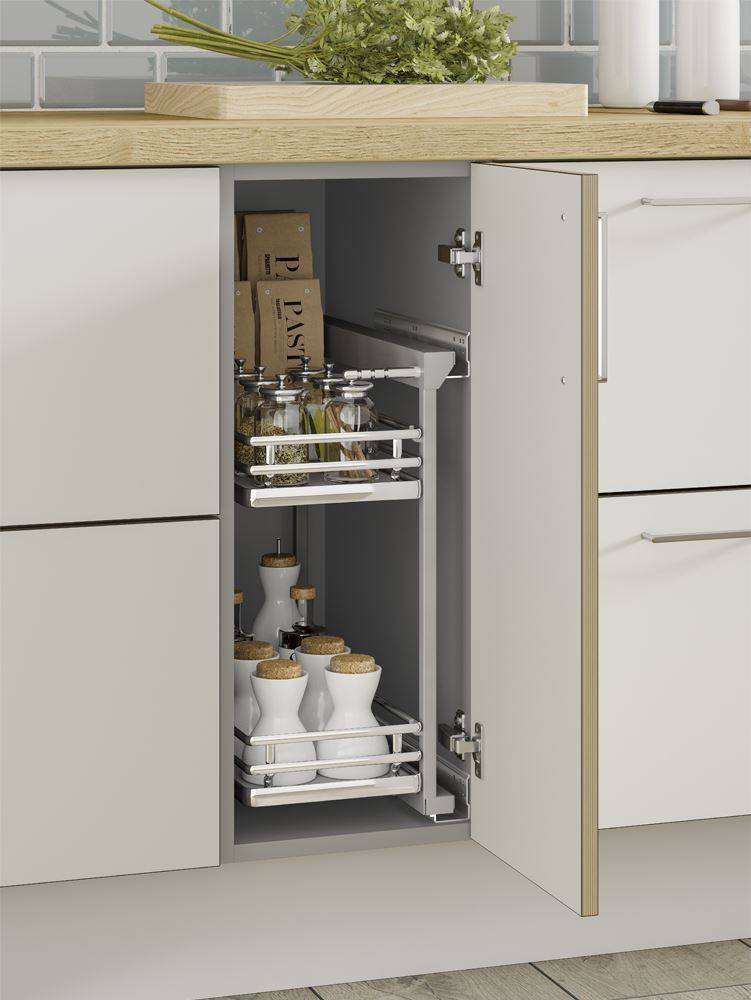 BASE PULL-OUT UNIT (Innostor Plus) for 300mm & 400mm wide cabinets (ECF IP2B300 / IP2B400)