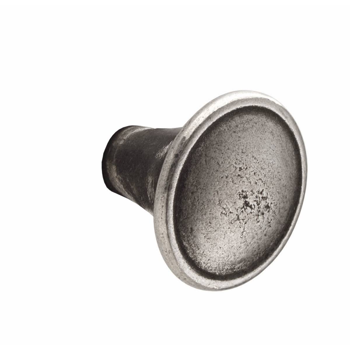 BERWICK KNOB Cupboard Handle - 30mm diameter - RAW PEWTER finish (PWS KDH3022)