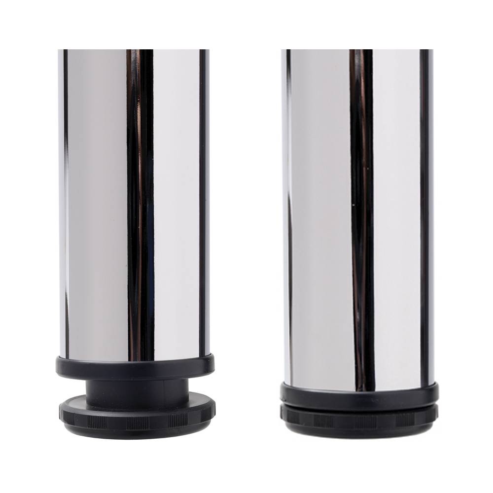 BREAKFAST BAR / TABLE LEGS 710mm & 870mm high - CHROME or BRUSHED NICKEL finish (ECF BB710 / BB870)