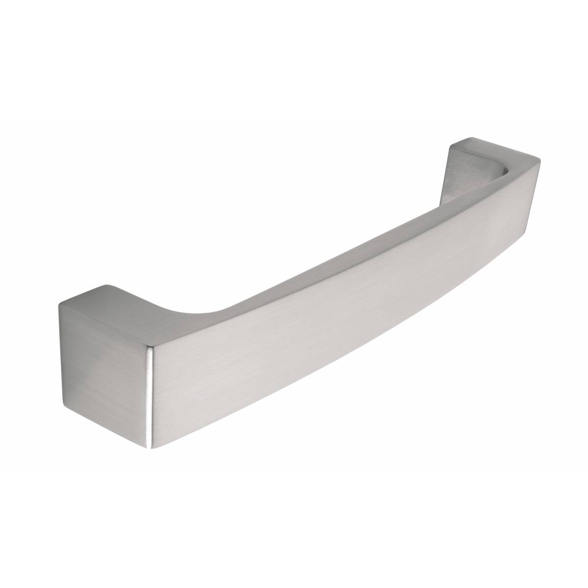 CRAY D Cupboard Handle - 128mm h/c size - BRUSHED STAINLESS STEEL EFFECT finish (PWS H582.128.SS)