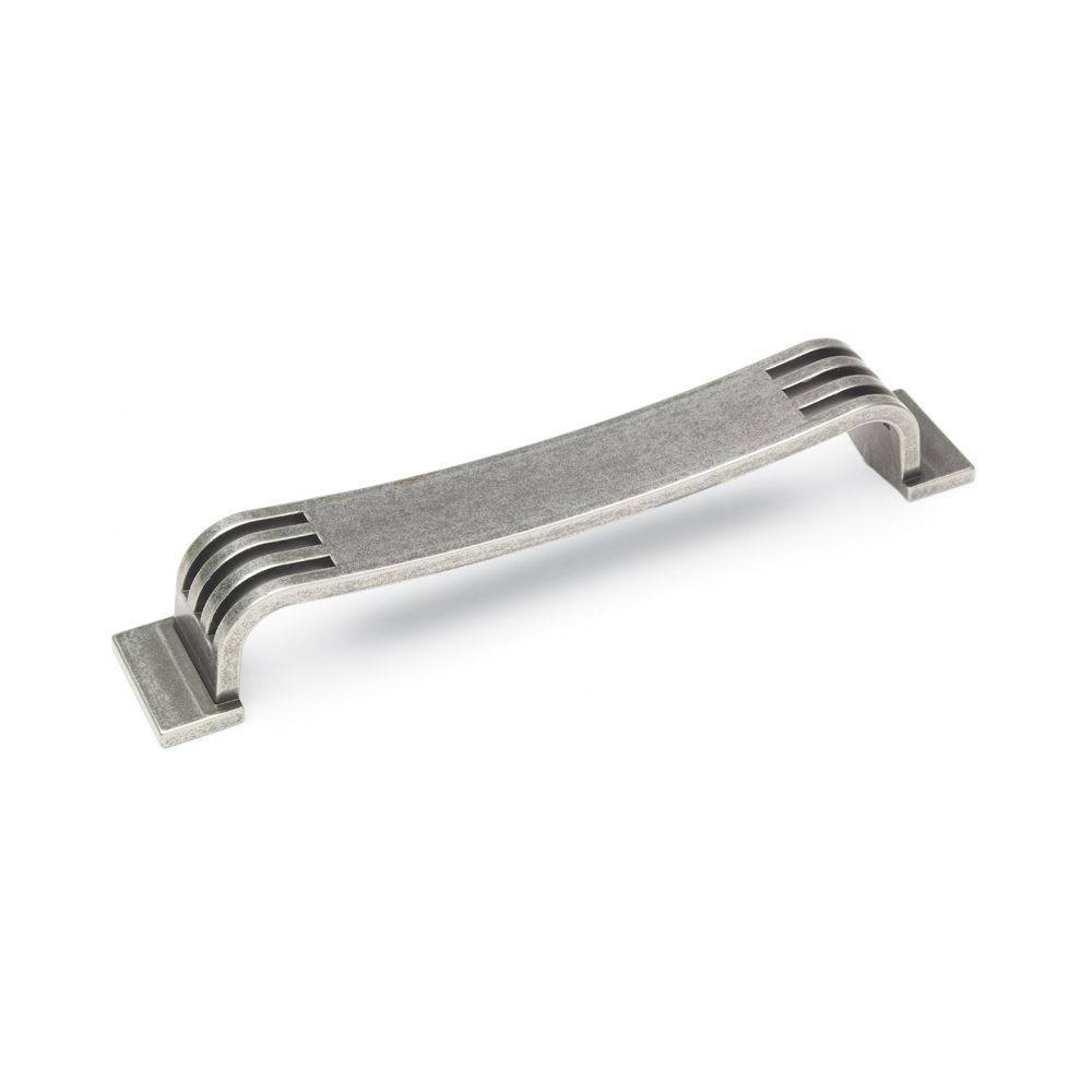 CROMWELL SLOT D Cupboard Handle - 160mm h/c size - PEWTER finish (ECF FF84460)