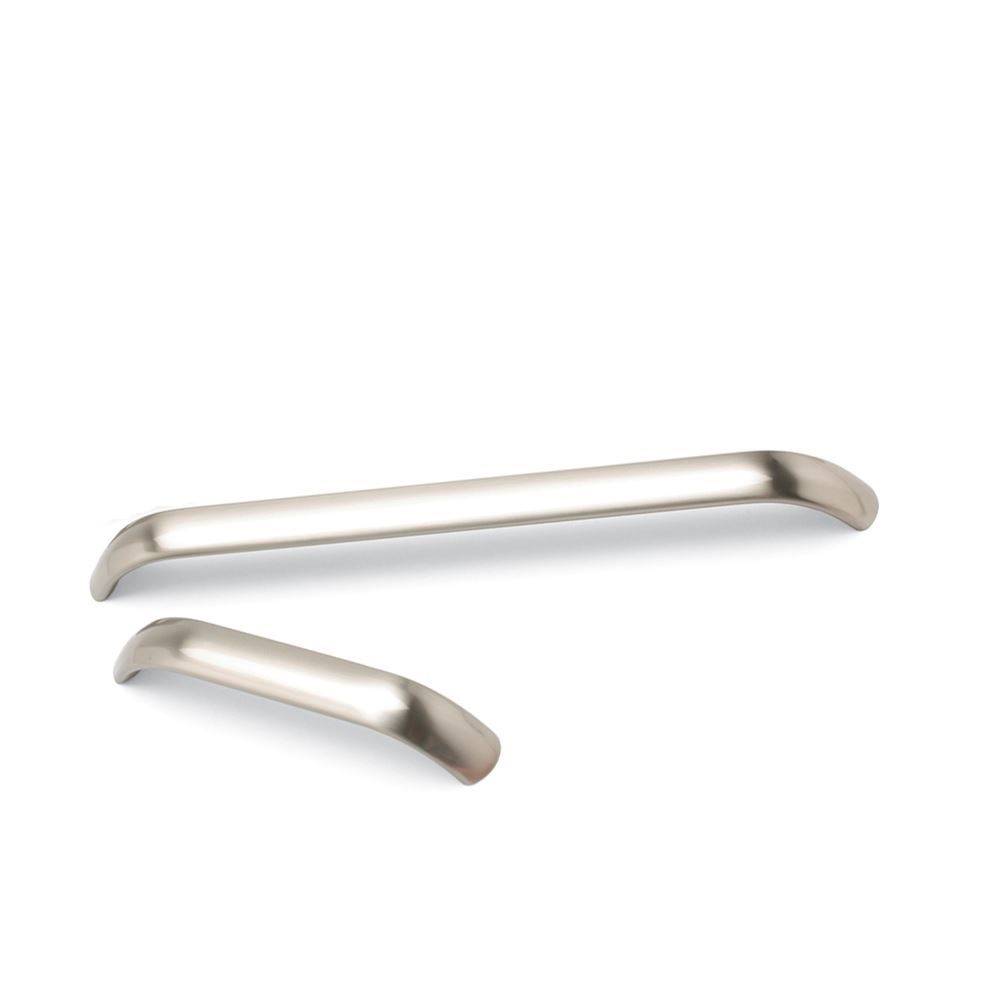 GEMINI Alumimium D Cupboard Handle - 2 sizes - BRUSHED NICKEL finish (ECF FF758**)