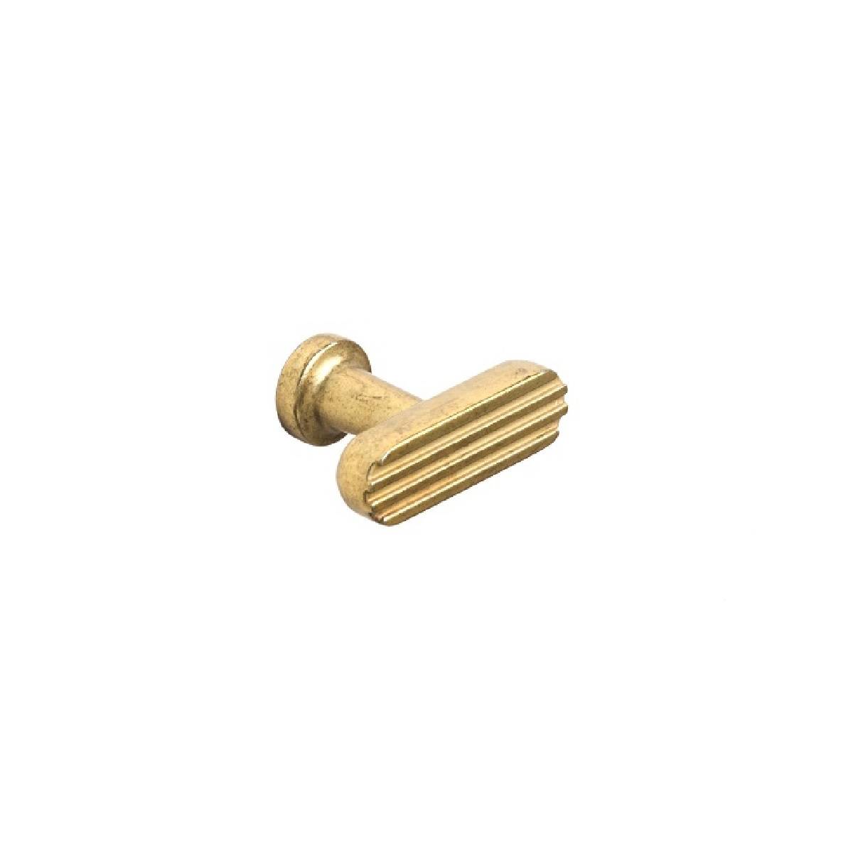 HENLEY FLUTED T KNOB Cupboard Handle - 38mm long - 4 finishes (PWS H1182.38)