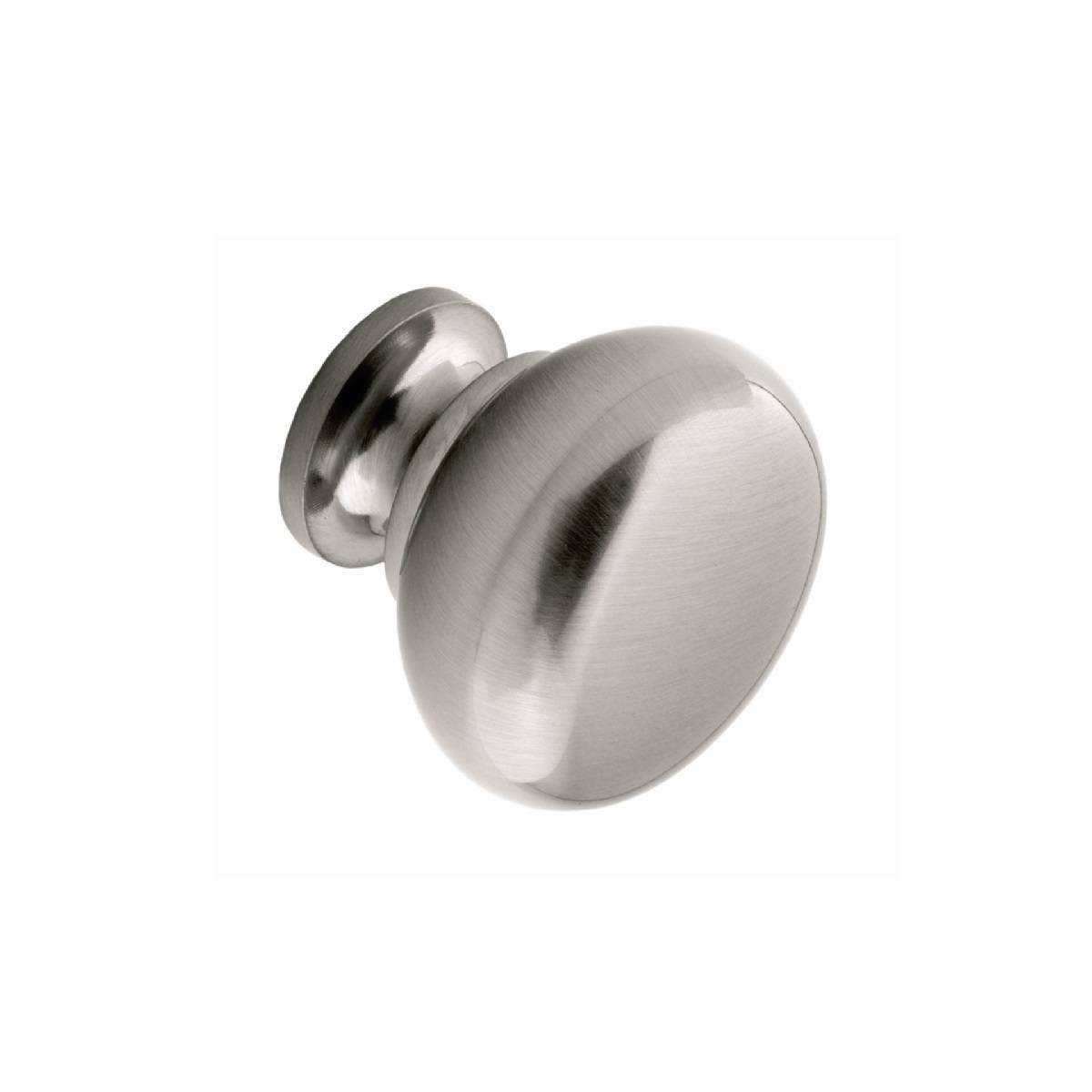 PORTLAND HOLLOW KNOB Cupboard Handle - 32mm dia - BRUSHED STAINLESS STEEL EFFECT finish (PWS TK2SS)