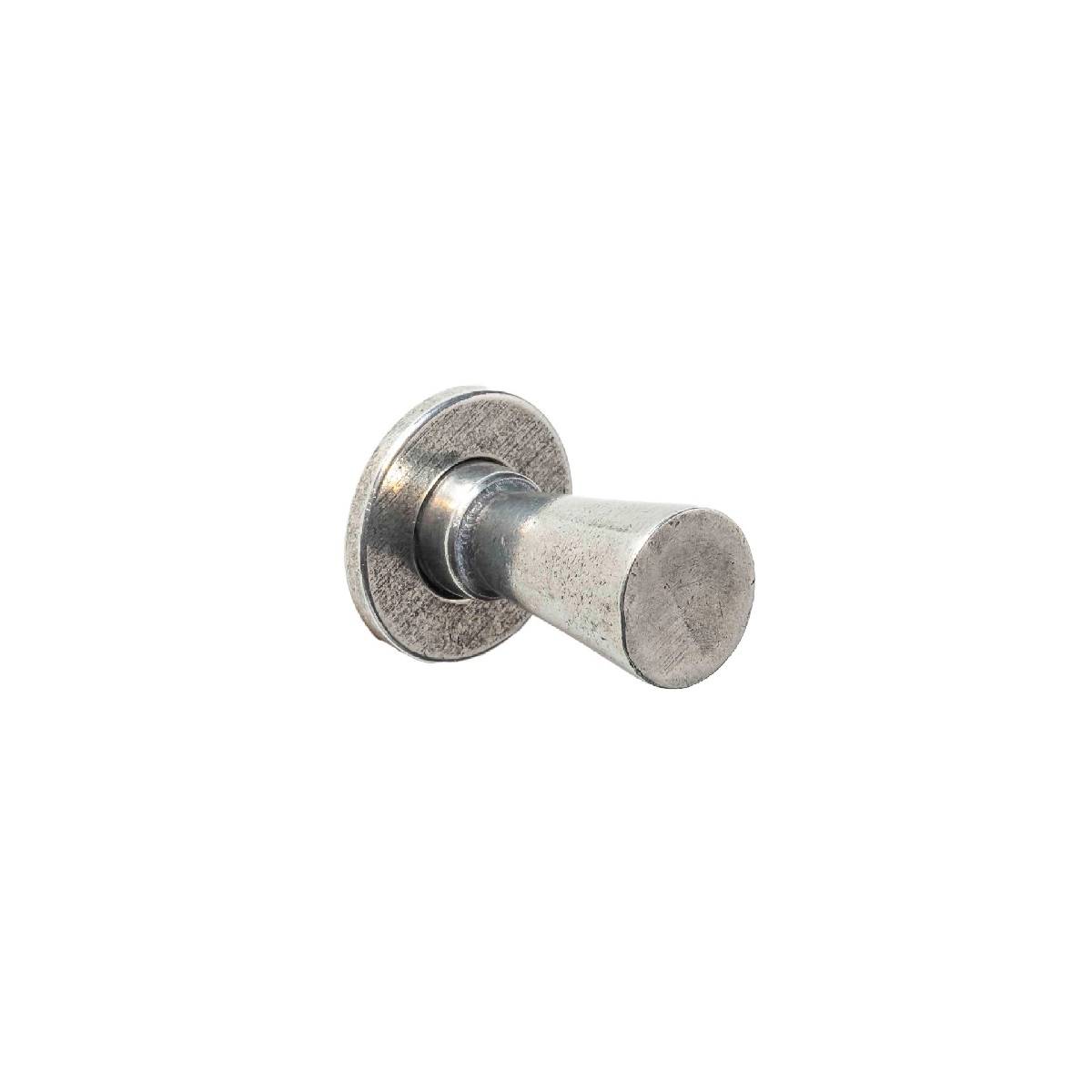 SKELTON TAPERED KNOB Cupboard Handle - 20mm diameter - RAW PEWTER finish (PWS K1114.20.PE)