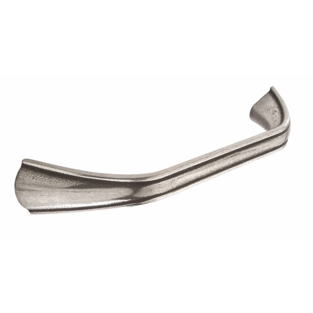 STRETTON D Cupboard Handle - 128mm h/c size - POLISHED PEWTER finish (PWS H1054.128.PE)